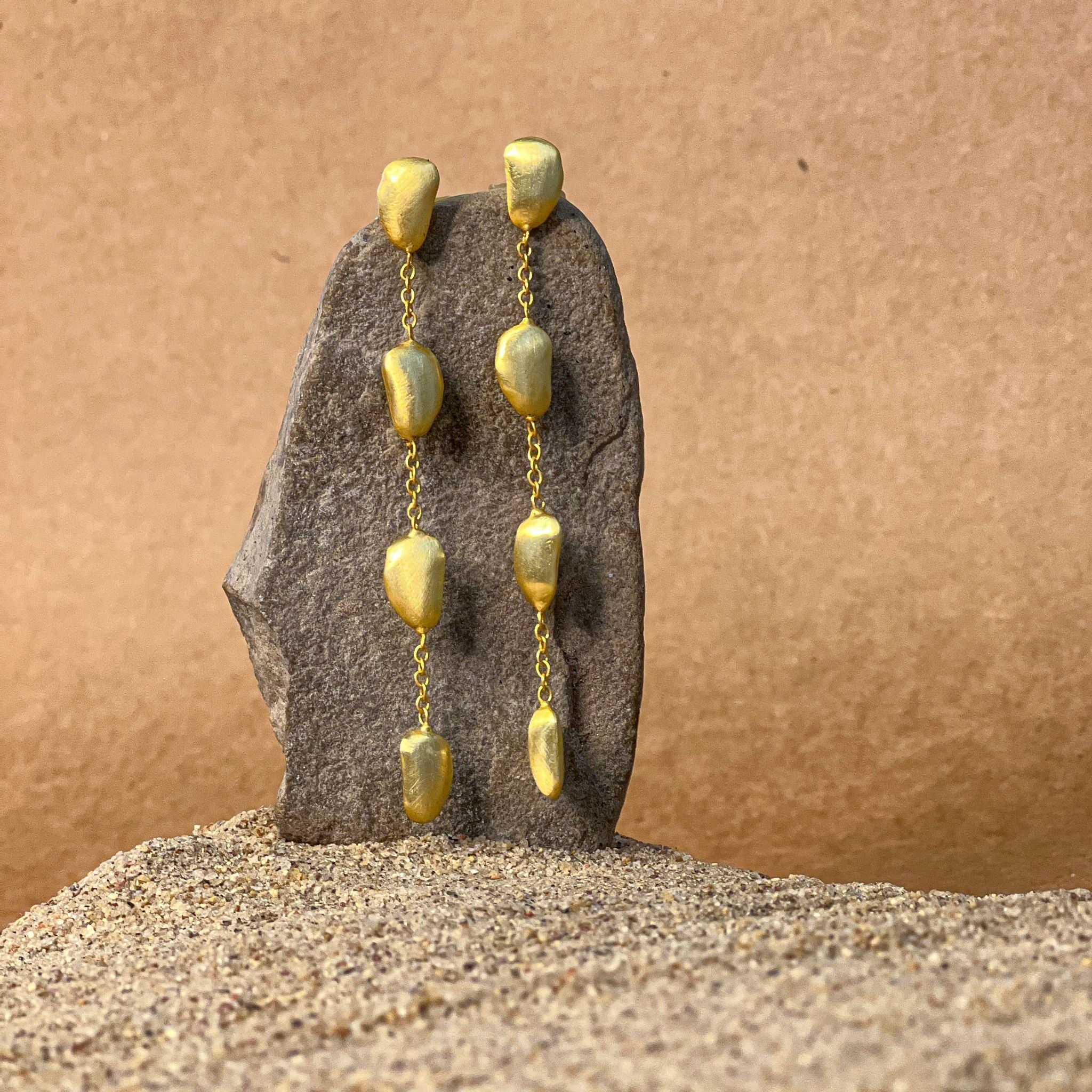 Nacre Drop Earring by The Loom Art with Long Earrings, Orbis by The Loom Art at Kamakhyaa for sustainable fashion