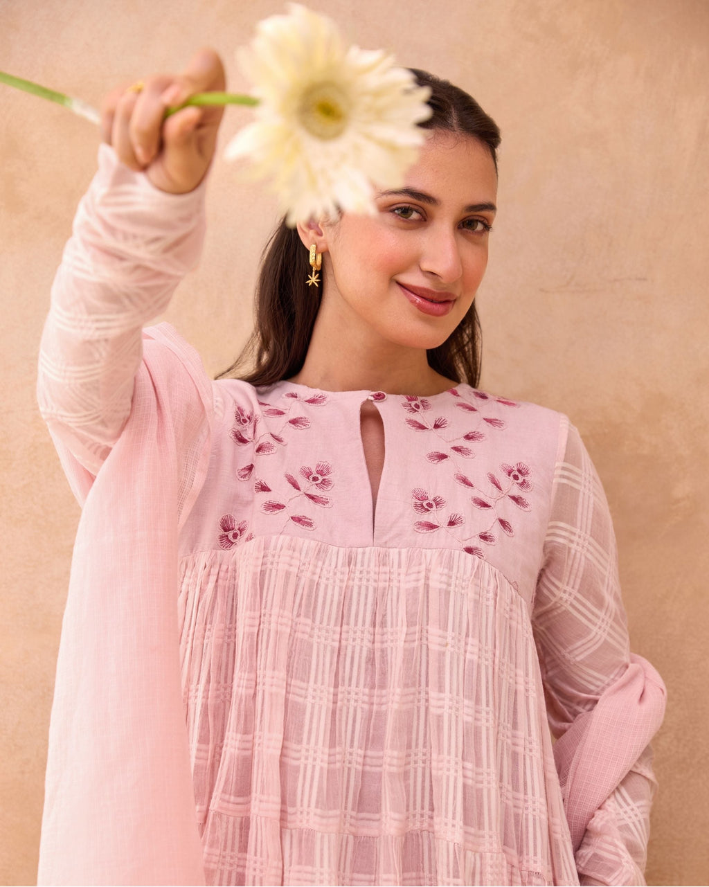 Pink Affair Kurta Set by Taro India with at Kamakhyaa for sustainable fashion