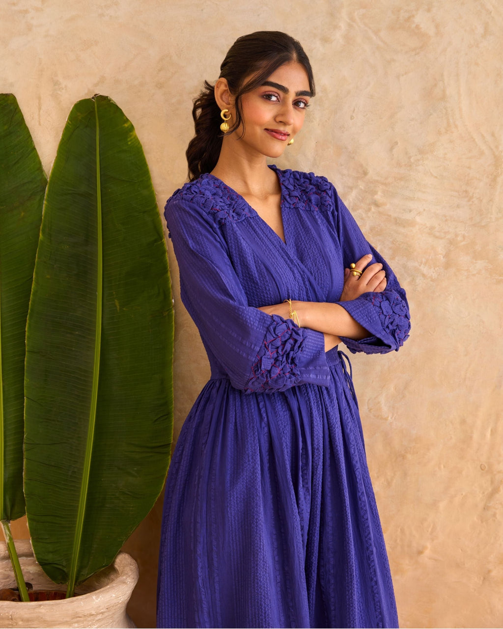Midnight Fern Dress by Taro India with at Kamakhyaa for sustainable fashion