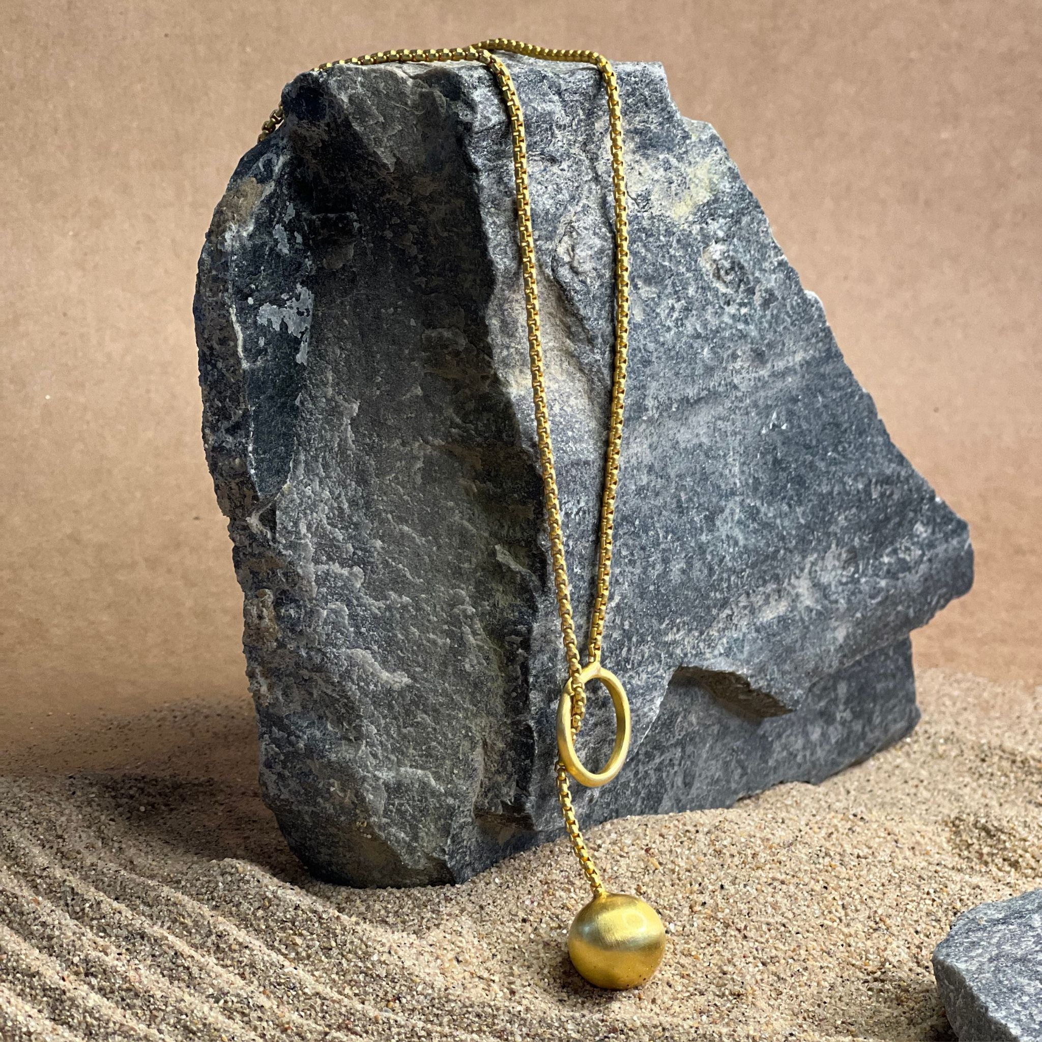 Halo and Ball Necklace by The Loom Art with Orbis by The Loom Art at Kamakhyaa for sustainable fashion