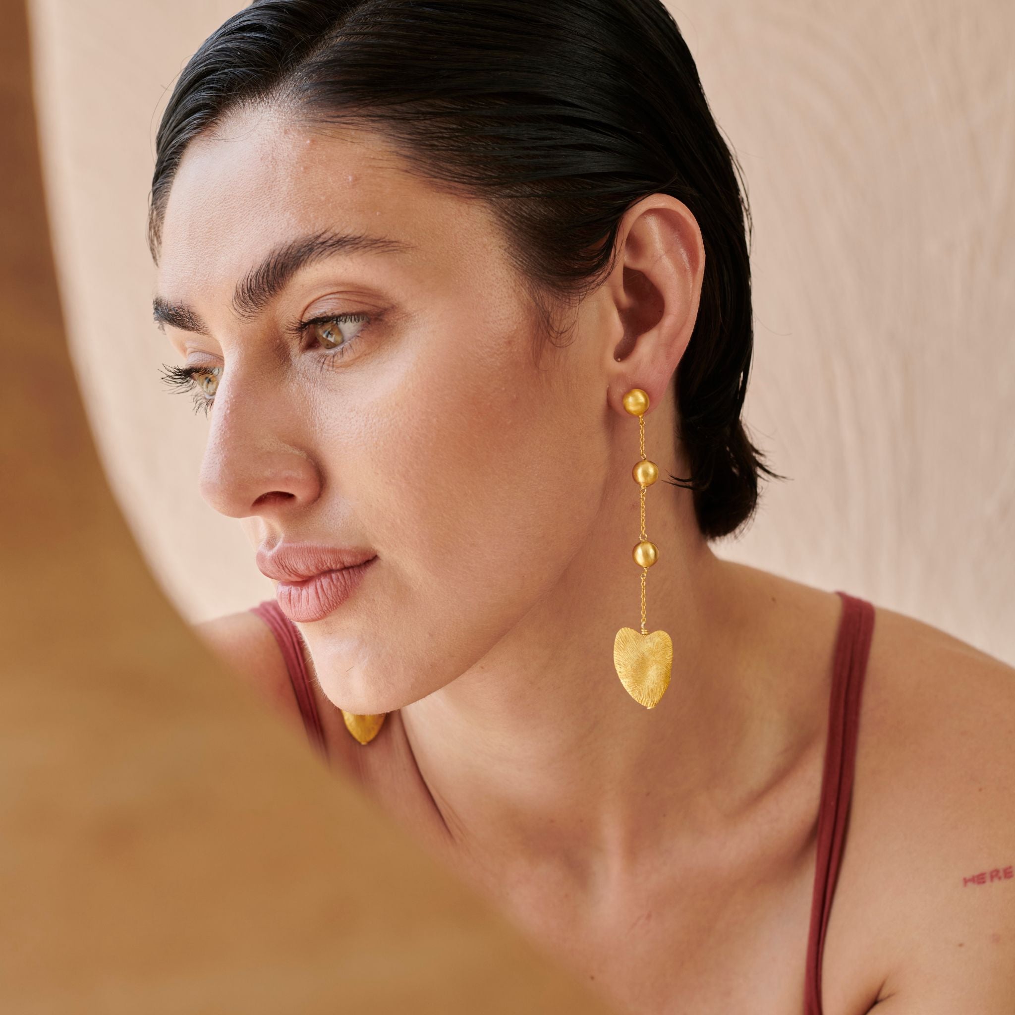 Amour Ball Earring by The Loom Art with Danglers, Orbis by The Loom Art at Kamakhyaa for sustainable fashion