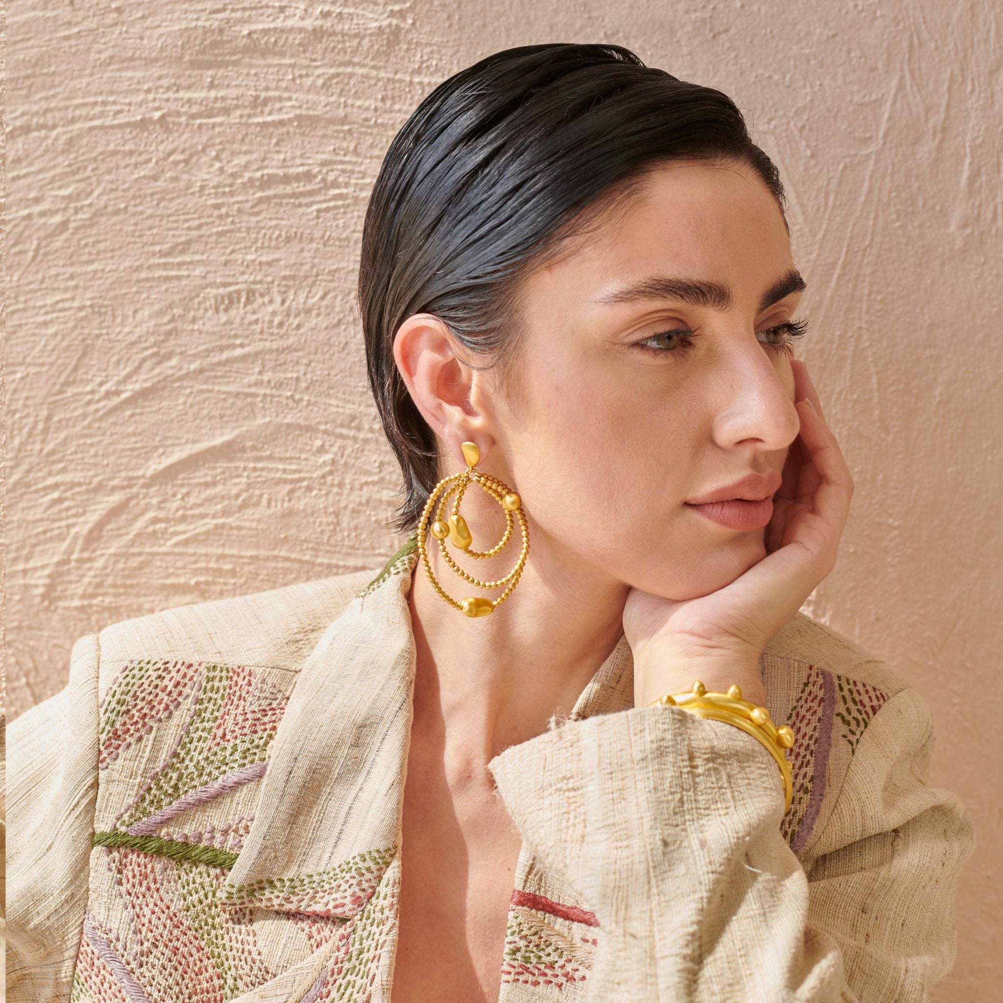 Orbital Earrings by The Loom Art with Long Earrings, Orbis by The Loom Art at Kamakhyaa for sustainable fashion