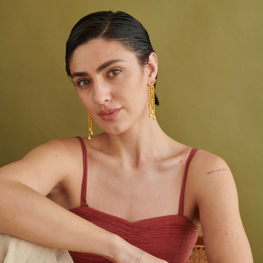 Orbelle Earring by The Loom Art with Danglers, Orbis by The Loom Art at Kamakhyaa for sustainable fashion