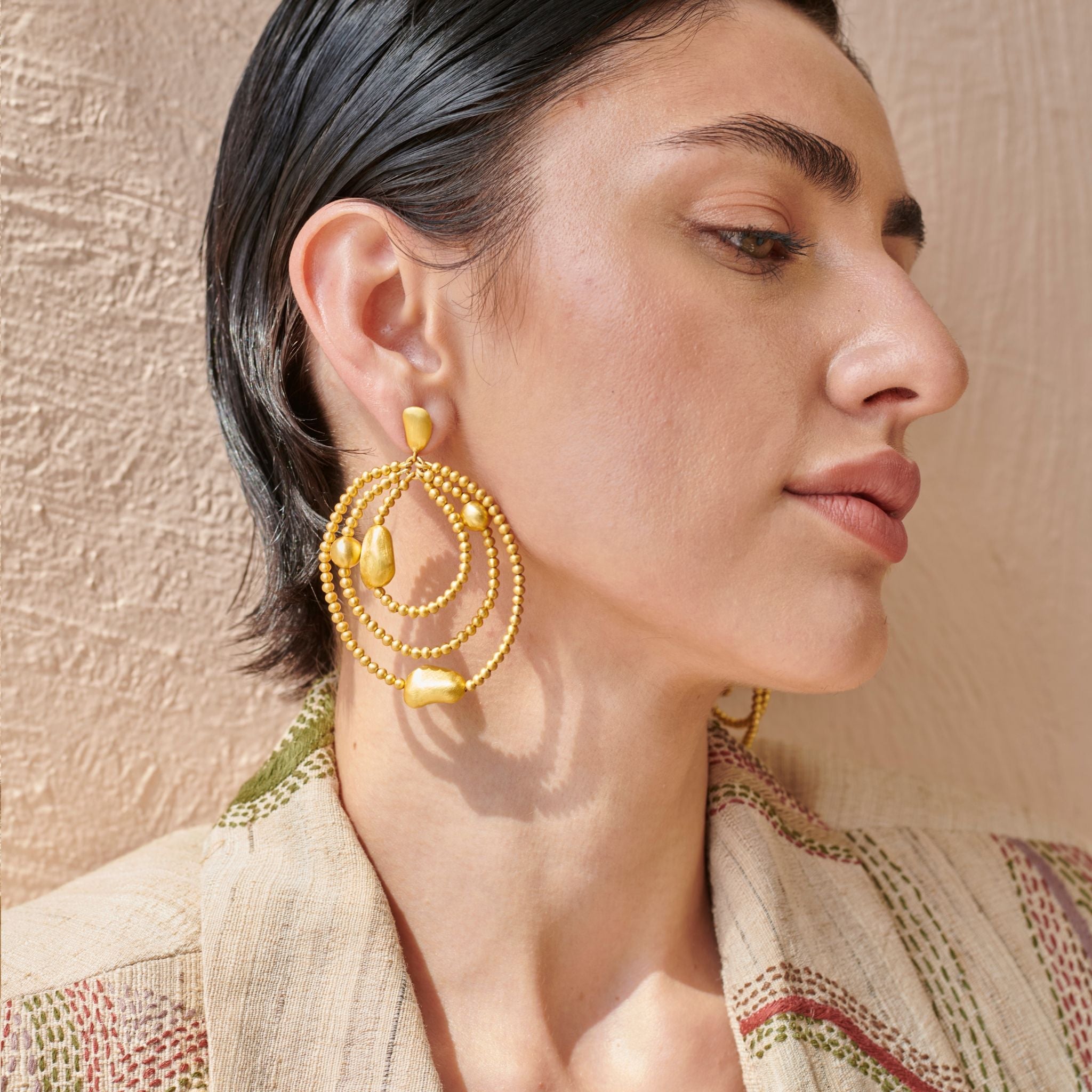 Orbital Earrings by The Loom Art with Long Earrings, Orbis by The Loom Art at Kamakhyaa for sustainable fashion