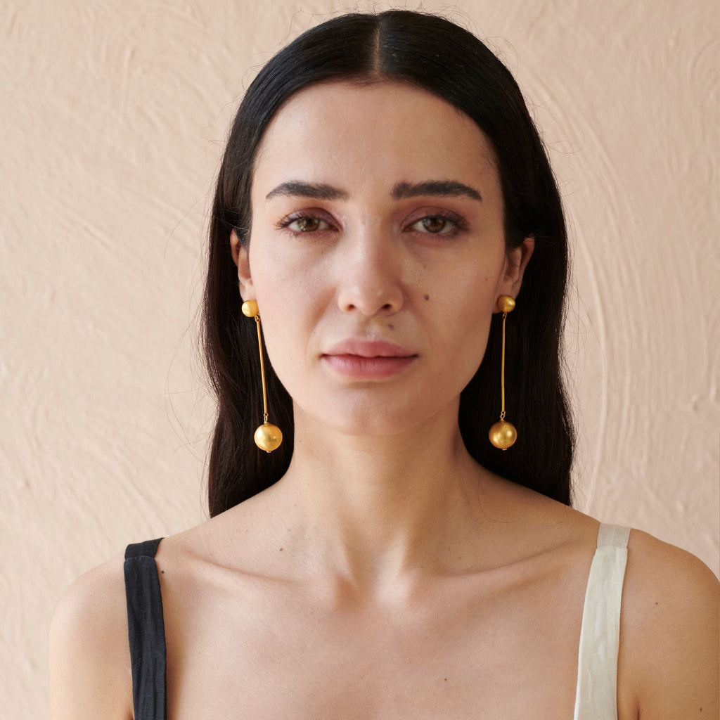 Orb Drop Earring by The Loom Art with Long Earrings, Orbis by The Loom Art at Kamakhyaa for sustainable fashion