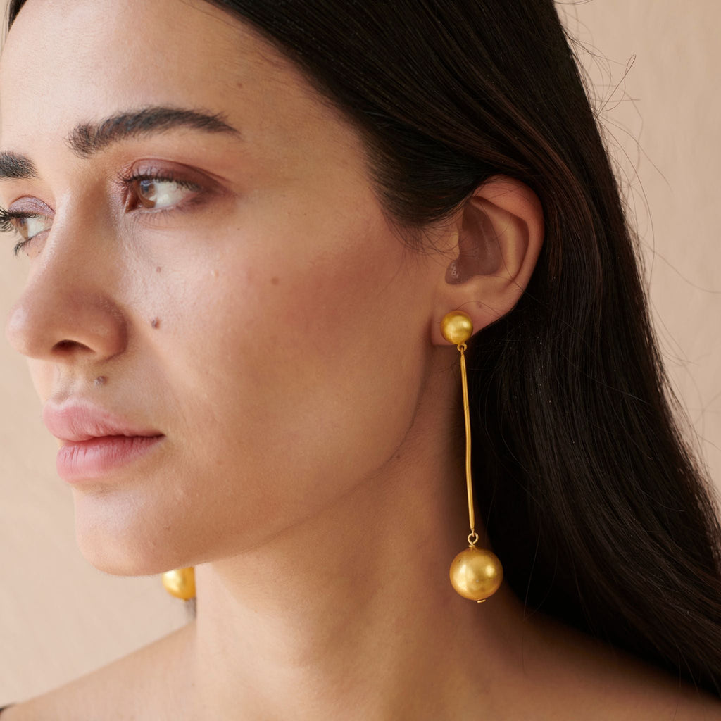 Orb Drop Earring by The Loom Art with Long Earrings, Orbis by The Loom Art at Kamakhyaa for sustainable fashion