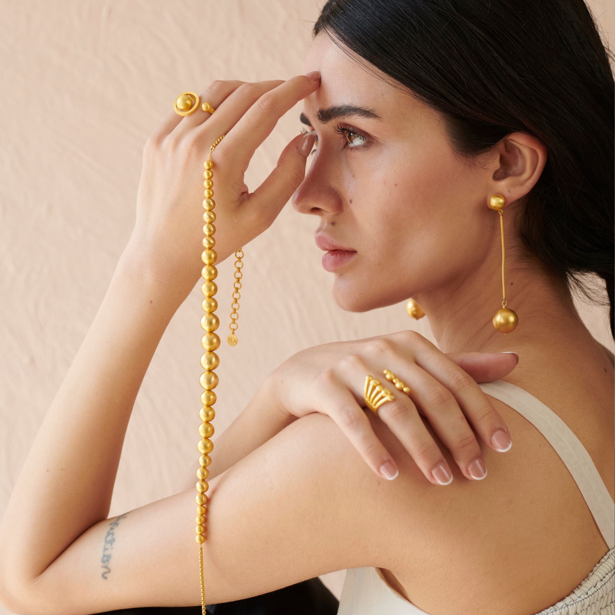 Orb Drop Earring by The Loom Art with Long Earrings, Orbis by The Loom Art at Kamakhyaa for sustainable fashion