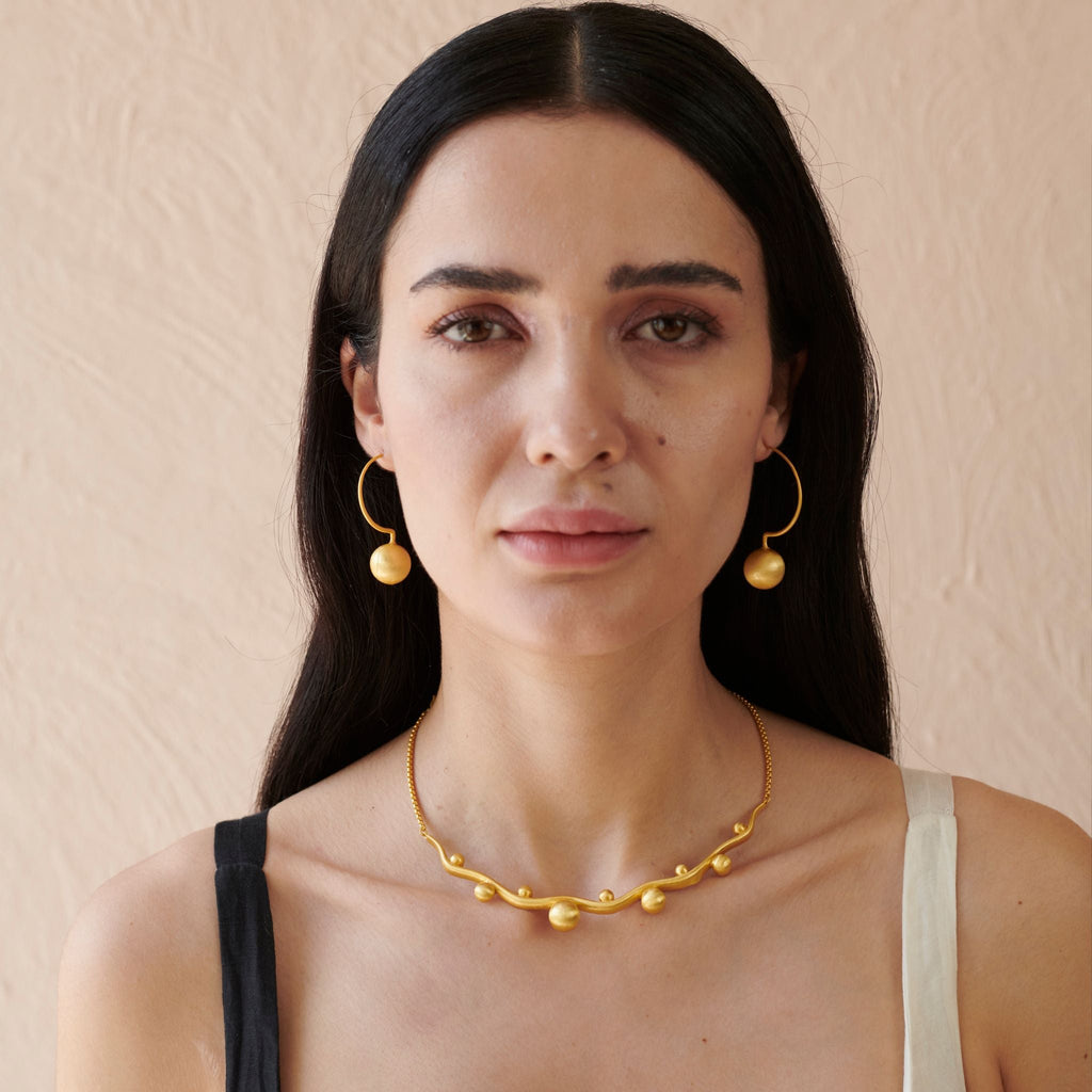 Halo Orb Earring by The Loom Art with Hoops, Orbis by The Loom Art at Kamakhyaa for sustainable fashion