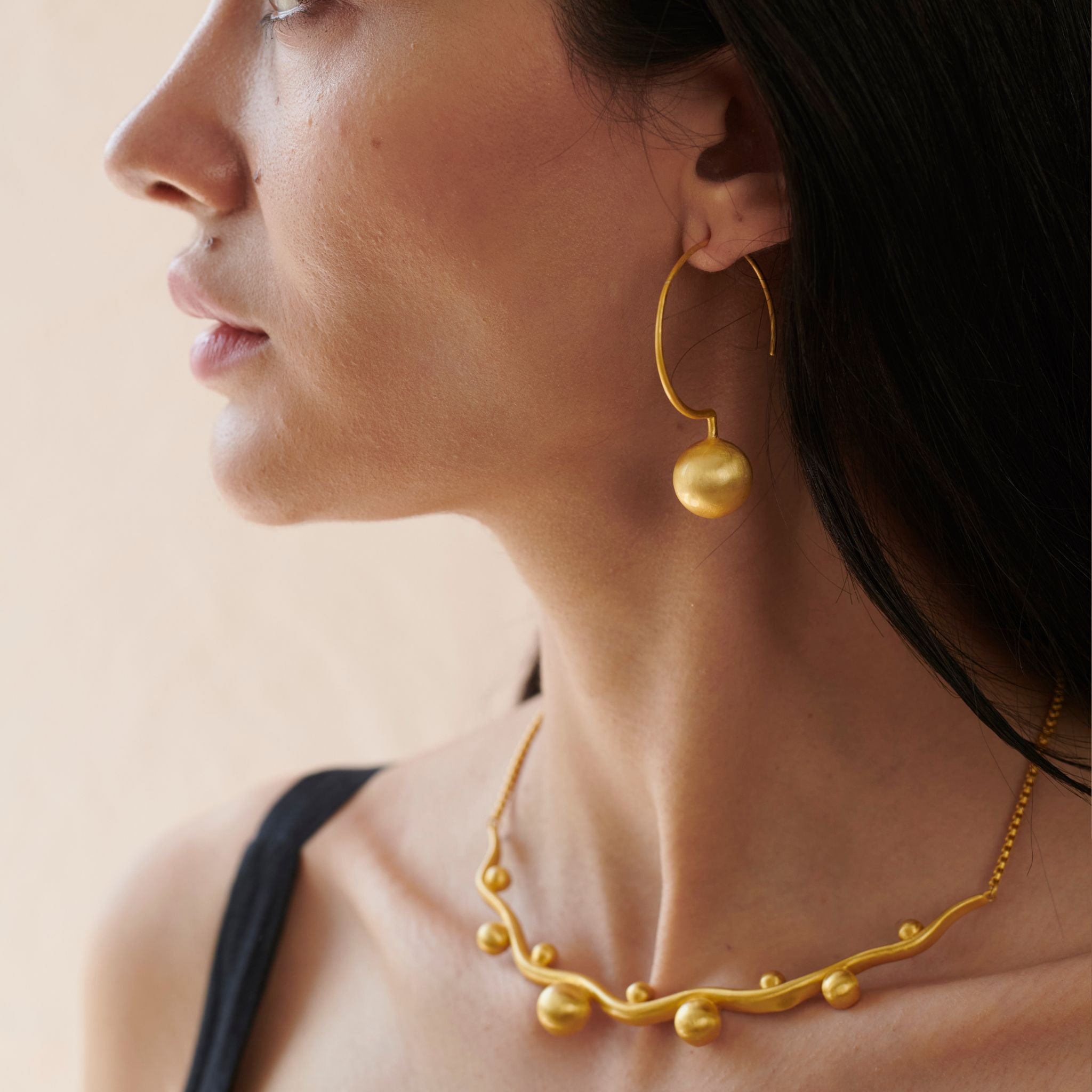 Halo Orb Earring by The Loom Art with Hoops, Orbis by The Loom Art at Kamakhyaa for sustainable fashion