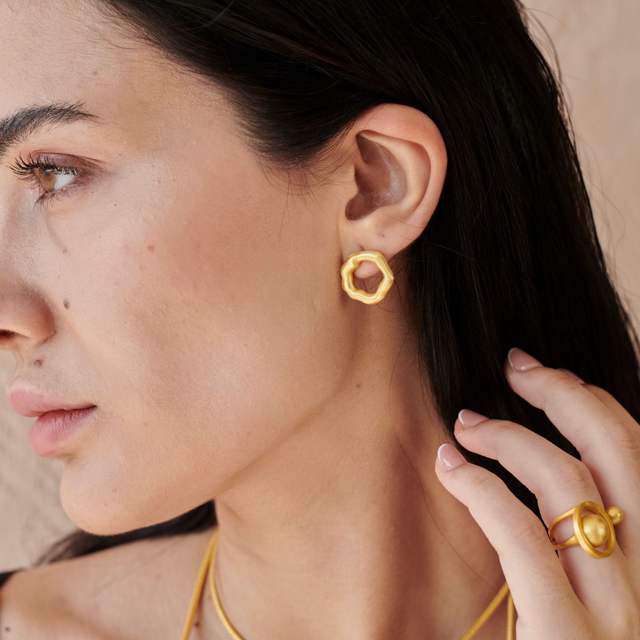 Halo Drop Earring by The Loom Art with Long Earrings, Orbis by The Loom Art at Kamakhyaa for sustainable fashion