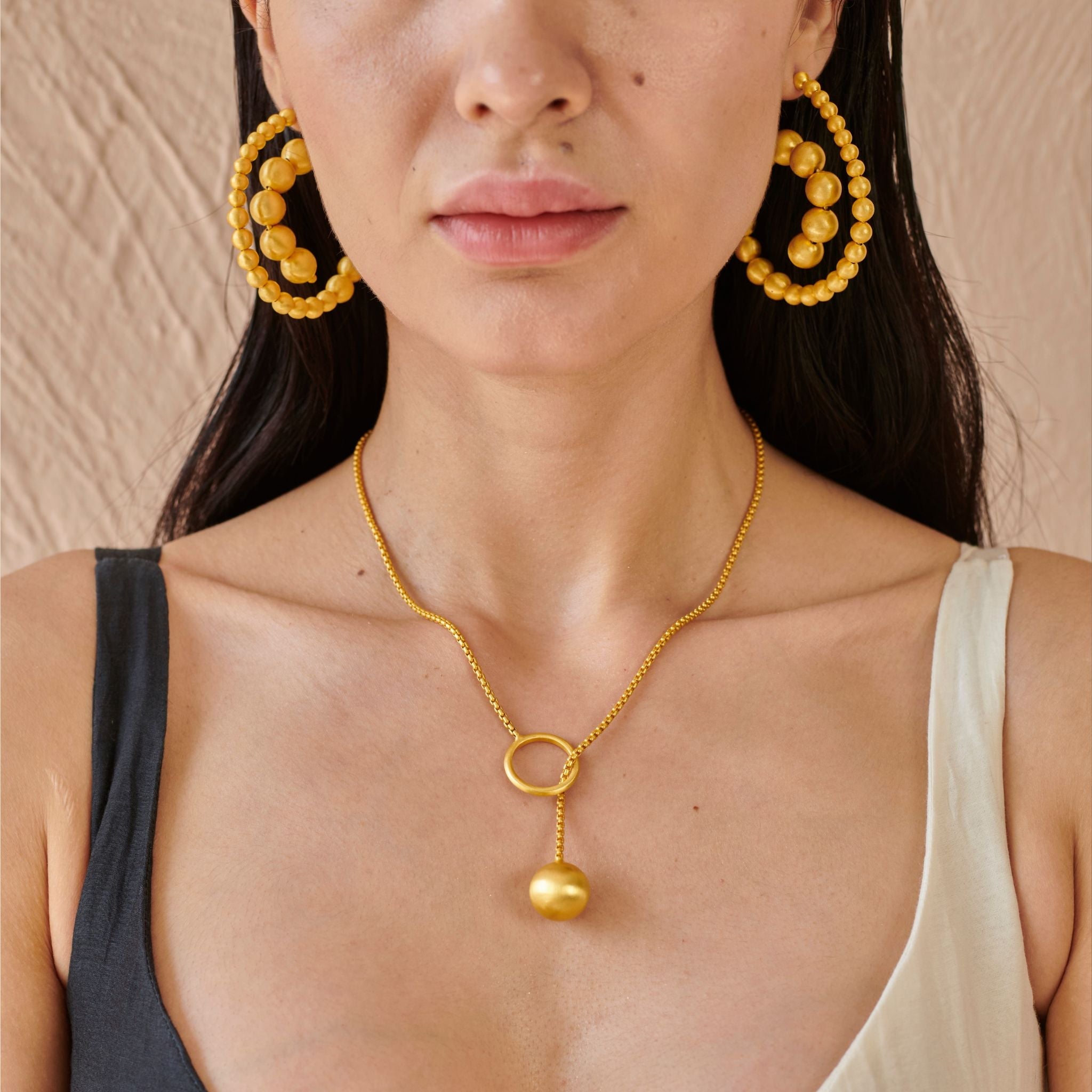 Halo and Ball Necklace by The Loom Art with Orbis by The Loom Art at Kamakhyaa for sustainable fashion