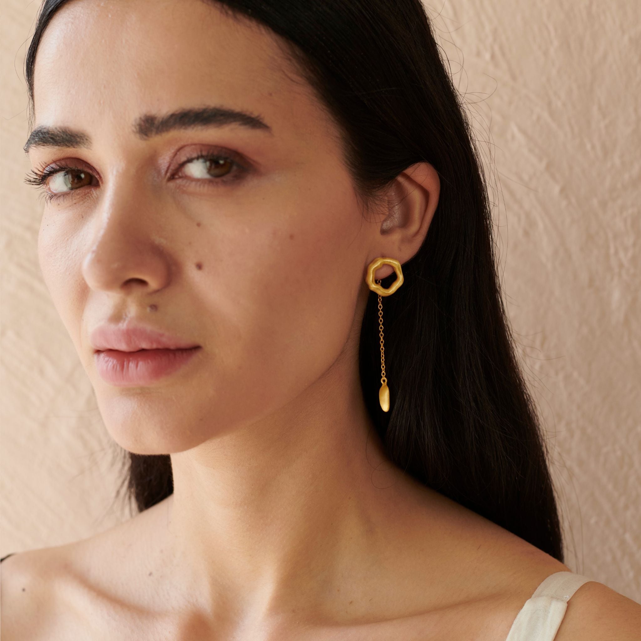 Halo Drop Earring by The Loom Art with Long Earrings, Orbis by The Loom Art at Kamakhyaa for sustainable fashion