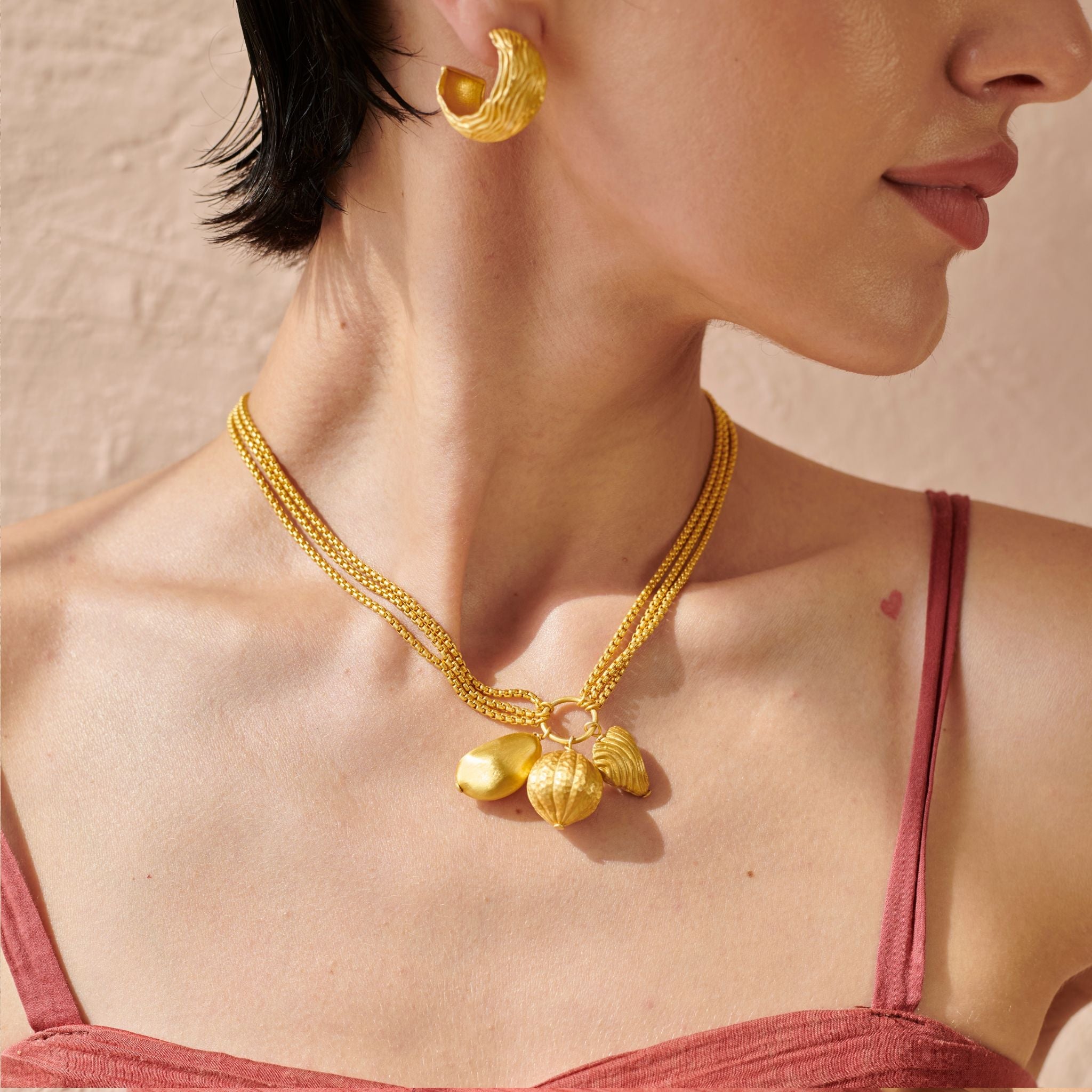 Orbora Charm Necklace by The Loom Art with Charms, Orbis by The Loom Art, Pendants at Kamakhyaa for sustainable fashion