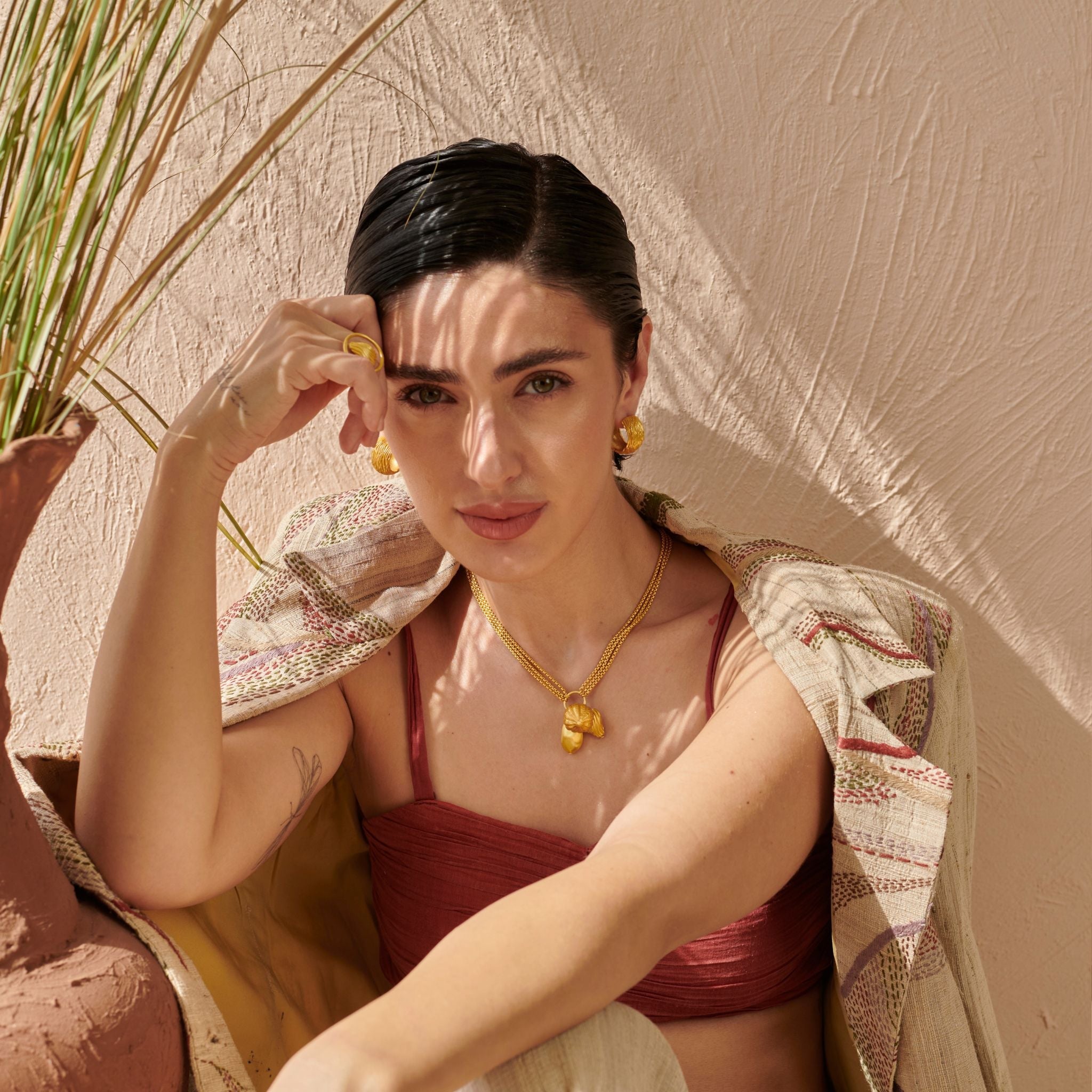 Orbora Charm Necklace by The Loom Art with Charms, Orbis by The Loom Art, Pendants at Kamakhyaa for sustainable fashion