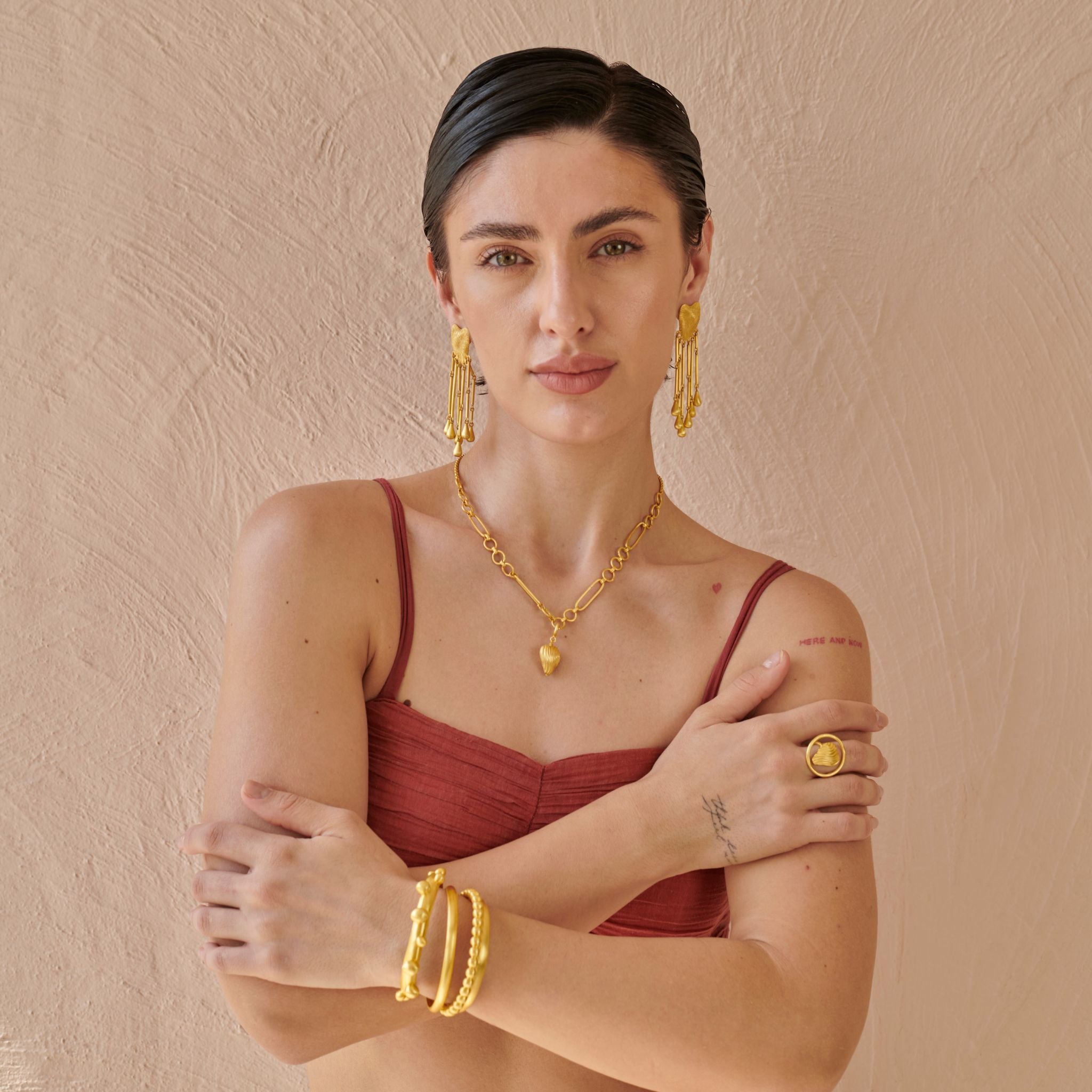 Amour Dangle Earring by The Loom Art with Danglers, Orbis by The Loom Art at Kamakhyaa for sustainable fashion