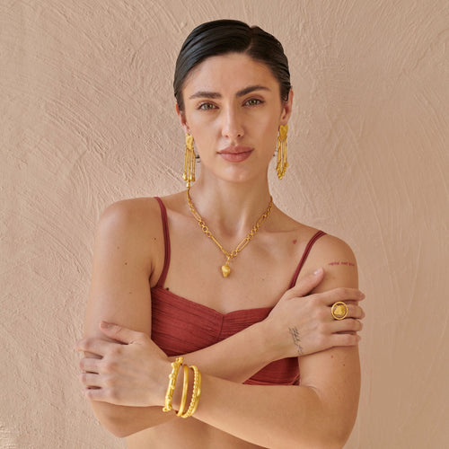 Amour Dangle Earring by The Loom Art with Danglers, Orbis by The Loom Art at Kamakhyaa for sustainable fashion