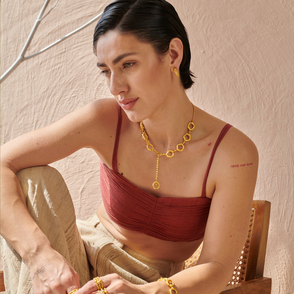 Linked Halo Necklace by The Loom Art with Orbis by The Loom Art at Kamakhyaa for sustainable fashion