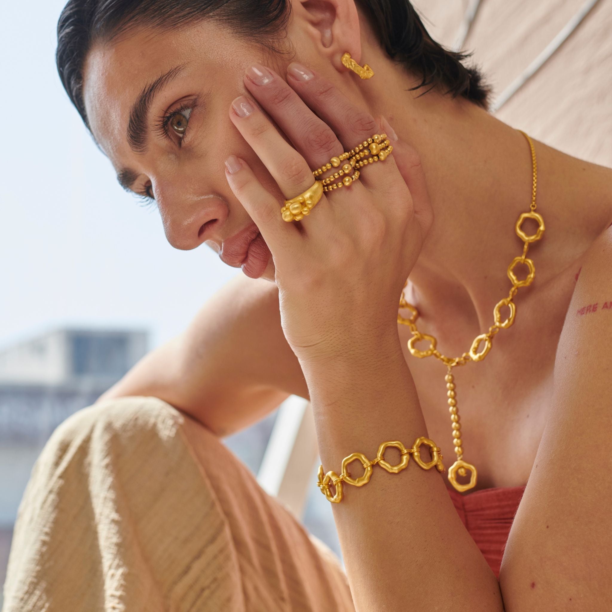 Linked Halo Bracelet by The Loom Art with Bracelets, Orbis by The Loom Art at Kamakhyaa for sustainable fashion