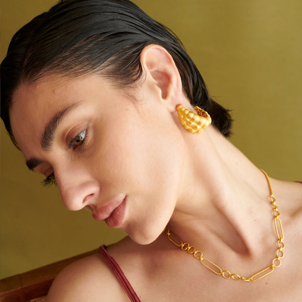 Ovate Earring by The Loom Art with Danglers, Orbis by The Loom Art at Kamakhyaa for sustainable fashion