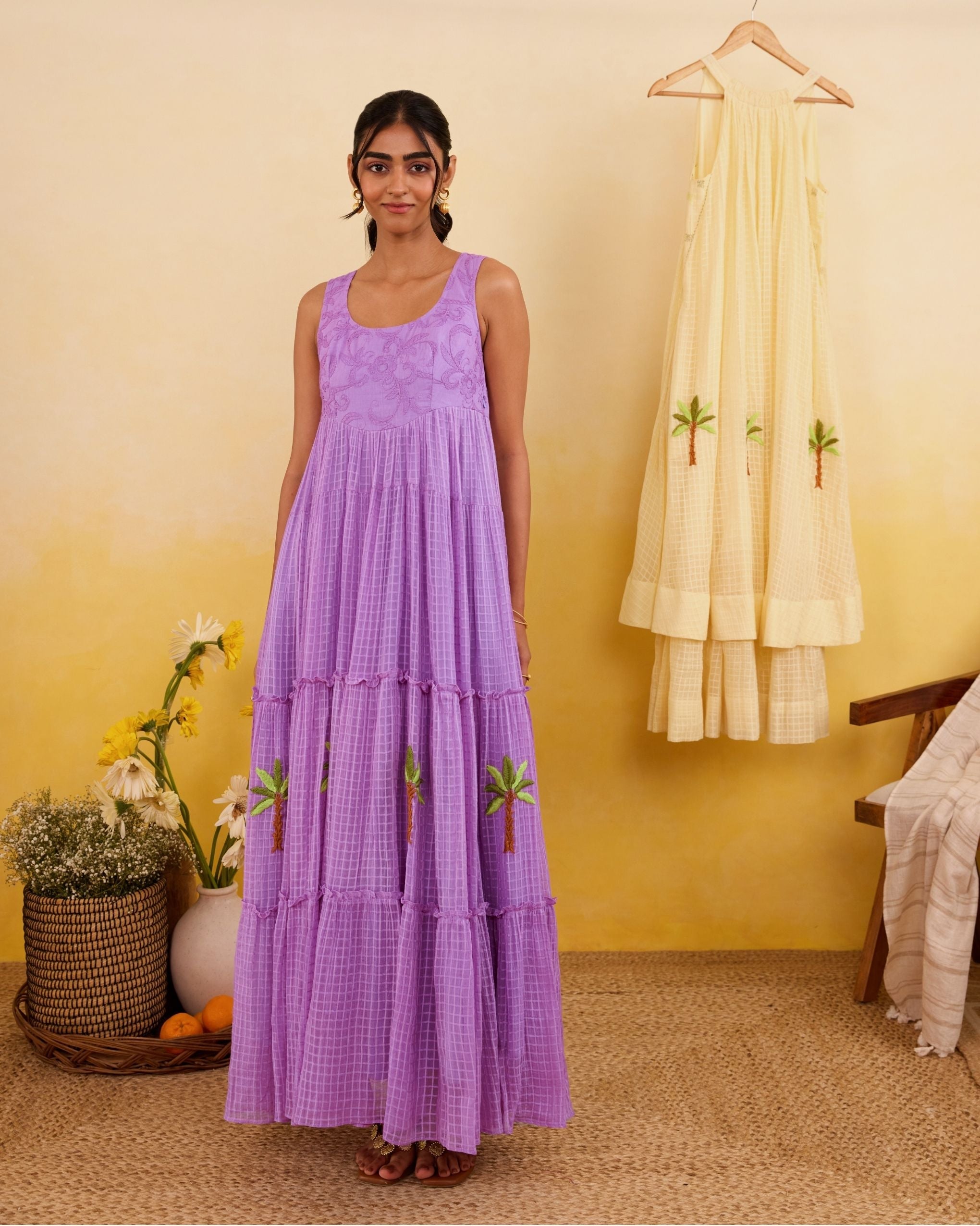 Lilac Breeze Dress by Taro India with at Kamakhyaa for sustainable fashion