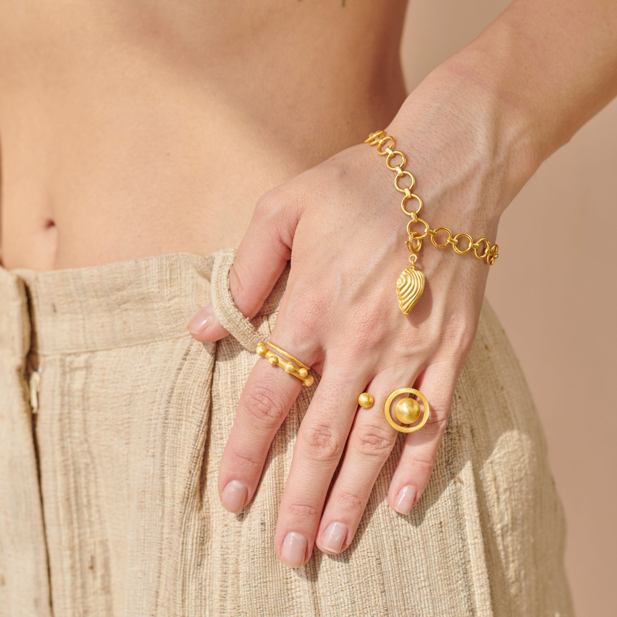 Halo And Ball Ring by The Loom Art with Orbis by The Loom Art, Rings at Kamakhyaa for sustainable fashion