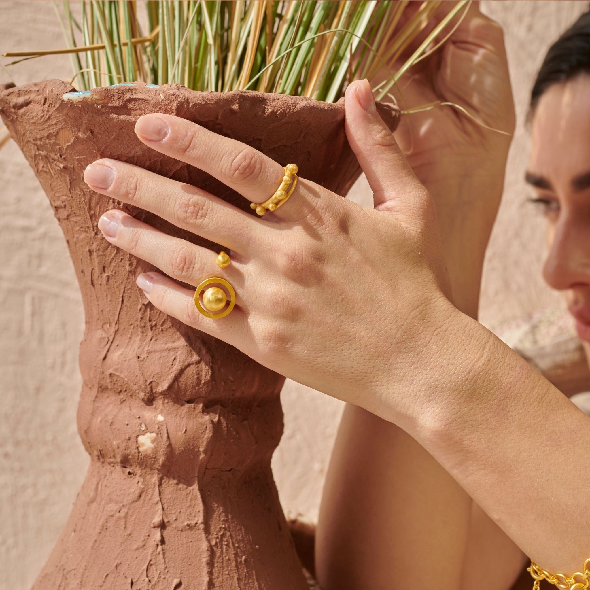 Halo And Ball Ring by The Loom Art with Orbis by The Loom Art, Rings at Kamakhyaa for sustainable fashion