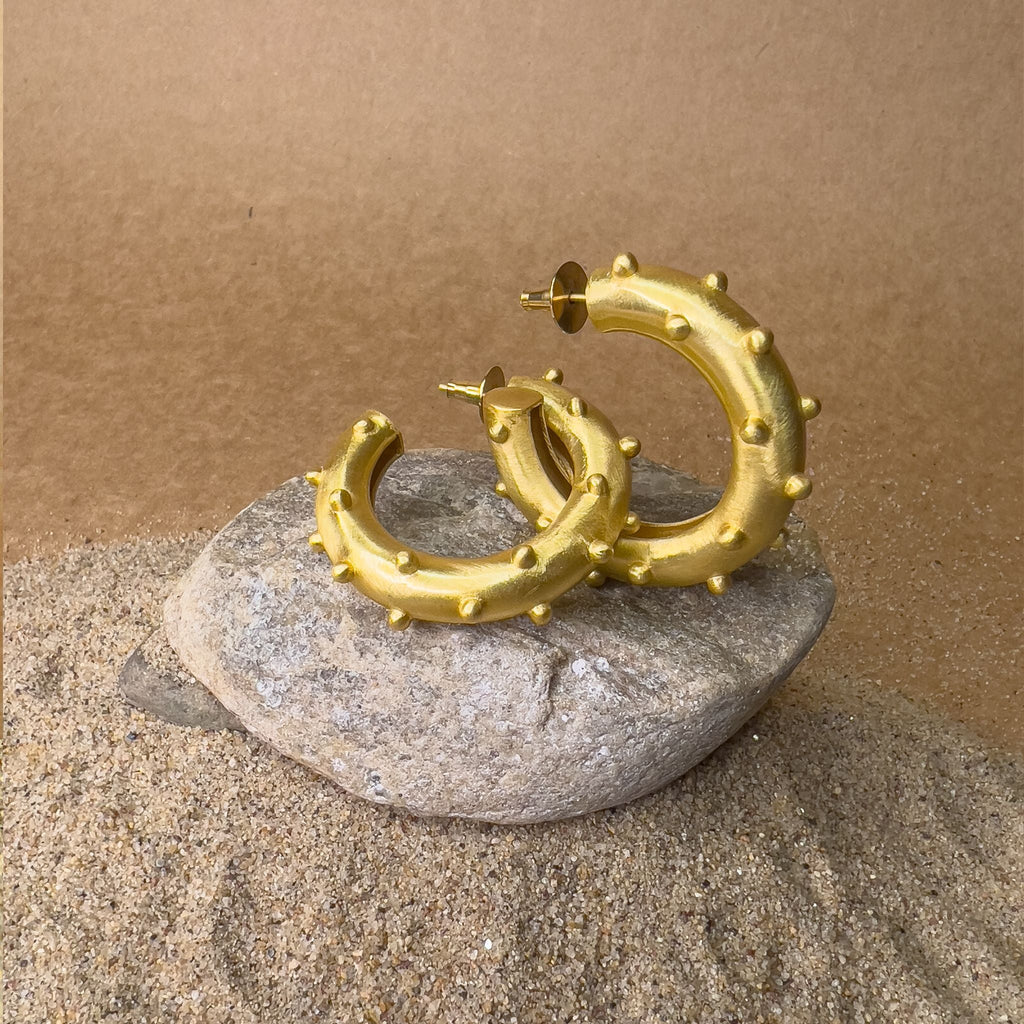 Roundelle Earrings by The Loom Art with Orbis by The Loom Art, Stud Earrings at Kamakhyaa for sustainable fashion