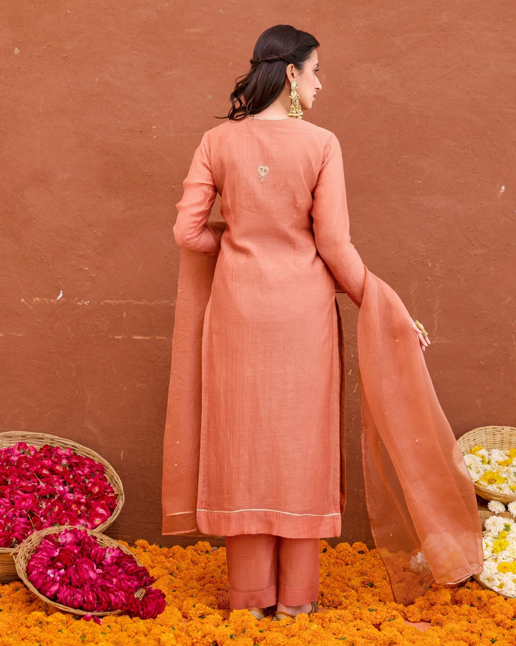 Kesar Kurta Set by Taro with Saundh by Taro at Kamakhyaa India for sustainable fashion