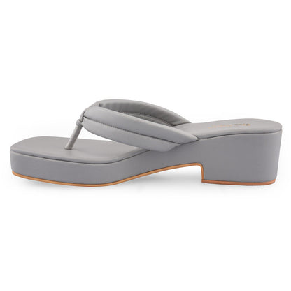 Grey Wedges by Ek Agga with Grey, heels, Platform at Kamakhyaa for sustainable fashion