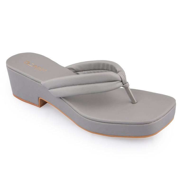 Grey Wedges by Ek Agga with Grey, heels, Platform at Kamakhyaa for sustainable fashion