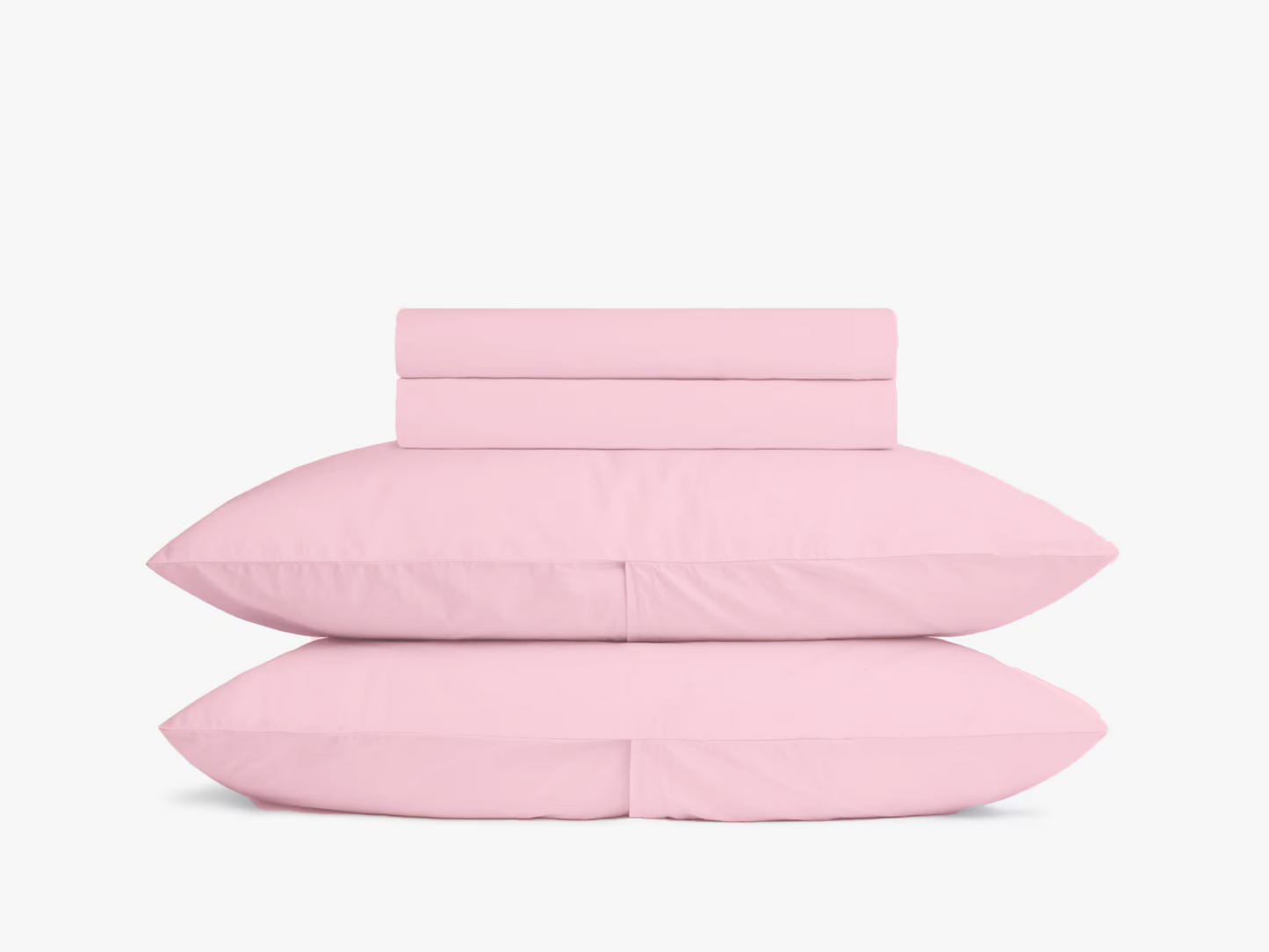 Baby Pink Serenity 300 TC|400 TC|500 TC Flat Sheet Set by Kamakhyaa with Plain Bedsheets at Kamakhyaa for sustainable fashion