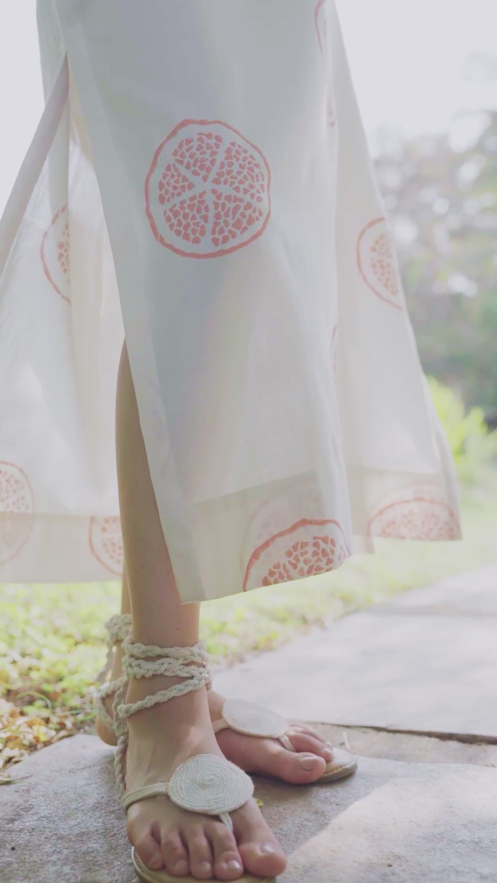 Kaftan with Front Tie-Up & Embroidered Sleeves