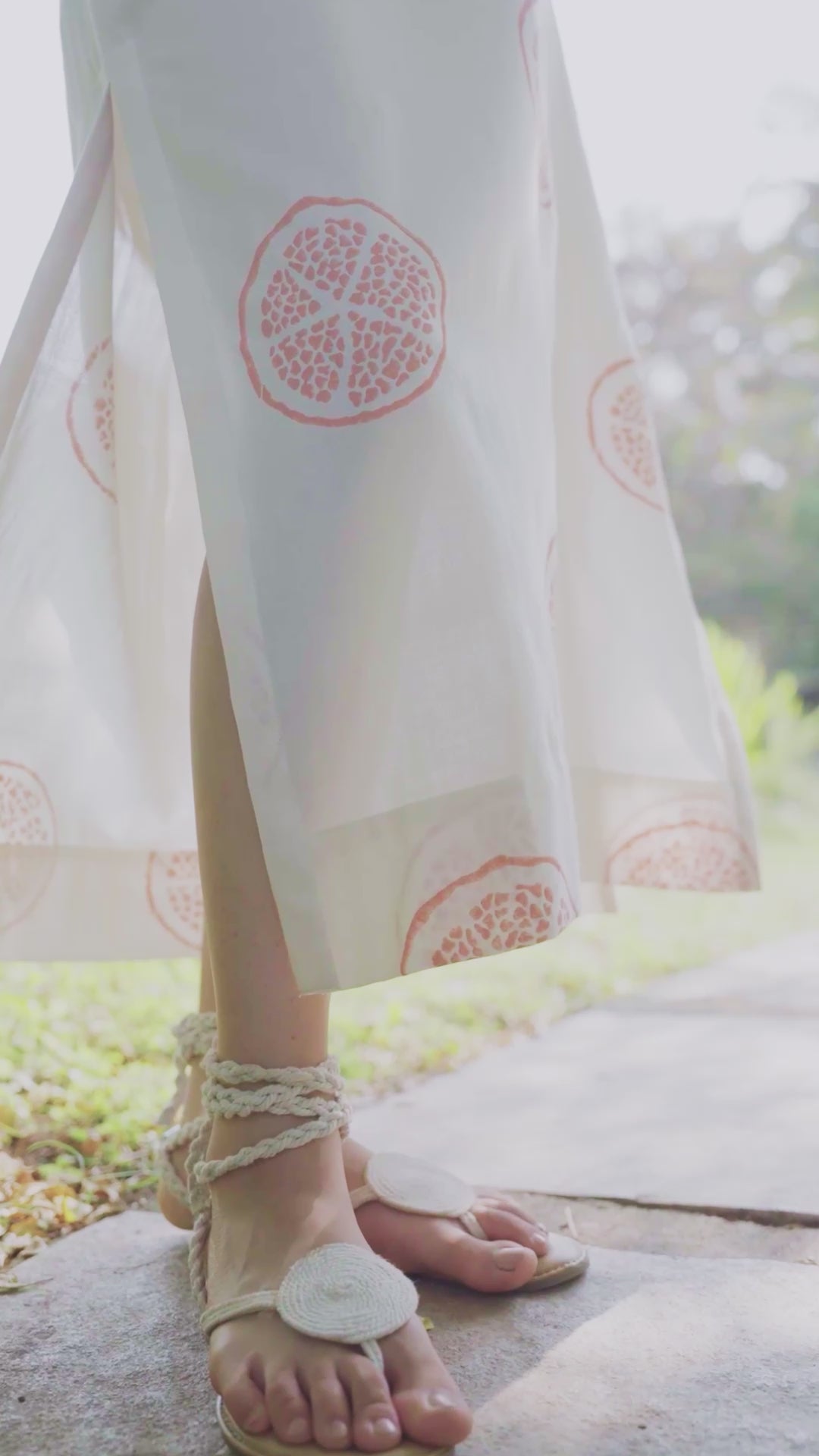 Kaftan with Front Tie-Up & Embroidered Sleeves