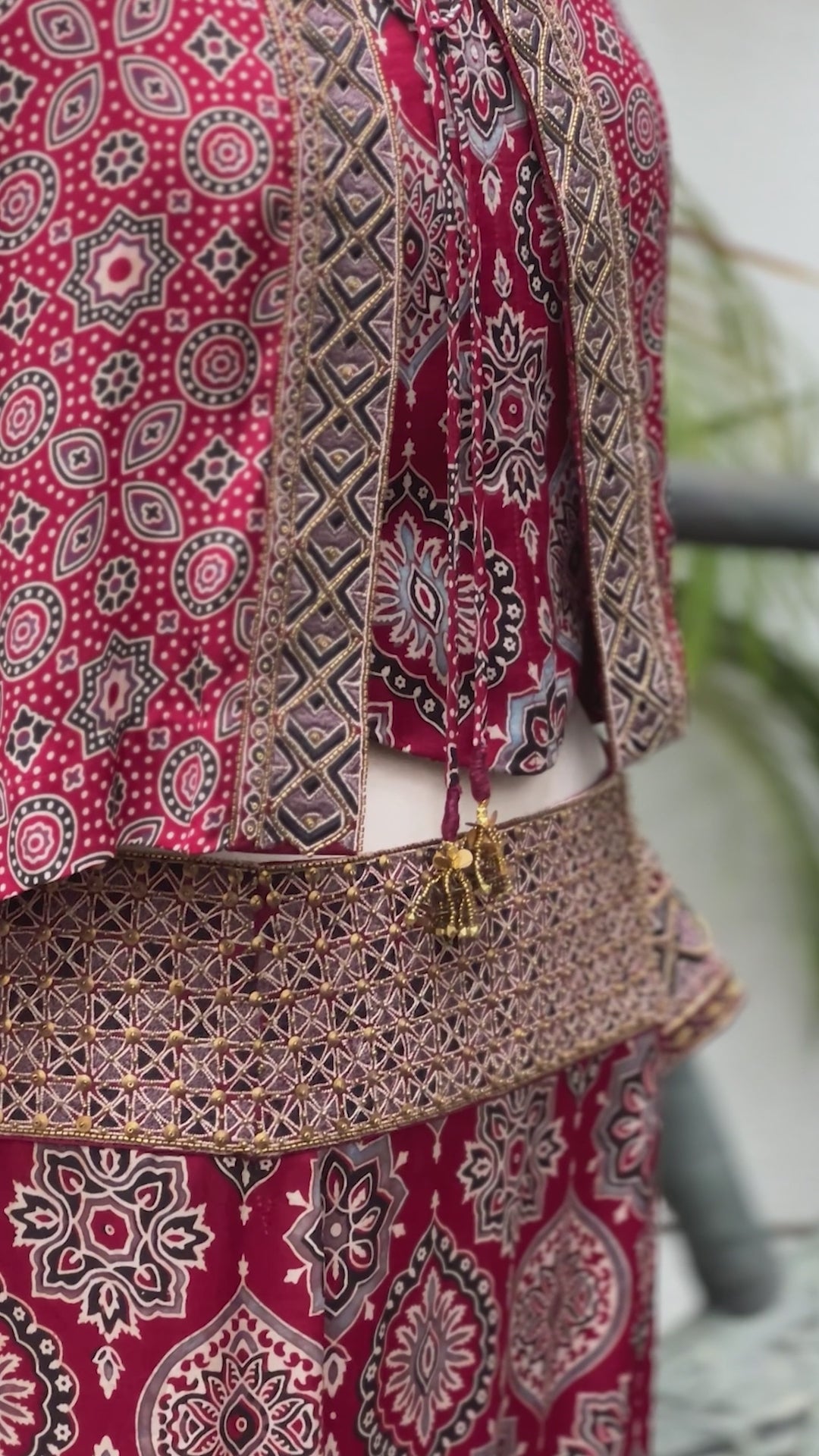 Ajrakh Wide-Leg Jumpsuit