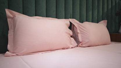 Baby Pink Serenity 300 TC|400 TC|500 TC Flat Sheet Set