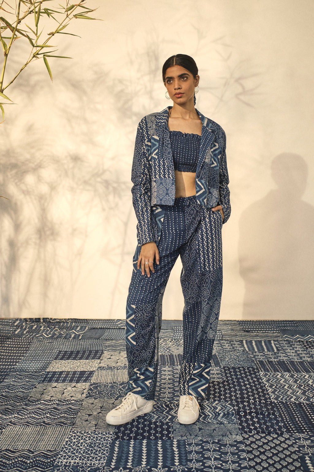 Pearl Pants by Akashii Clothing with Bottoms, CO-ORD SETS, Neeli'23 at Kamakhyaa for sustainable fashion