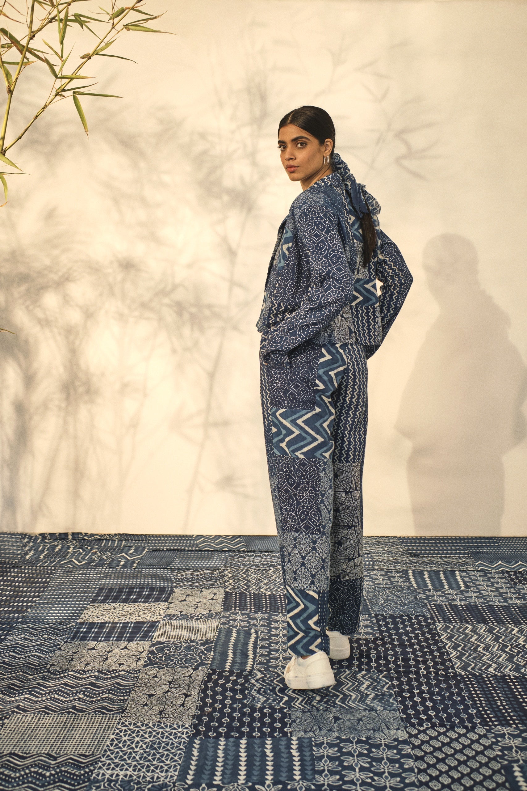 Pearl Pants by Akashii Clothing with Bottoms, CO-ORD SETS, Neeli'23 at Kamakhyaa for sustainable fashion