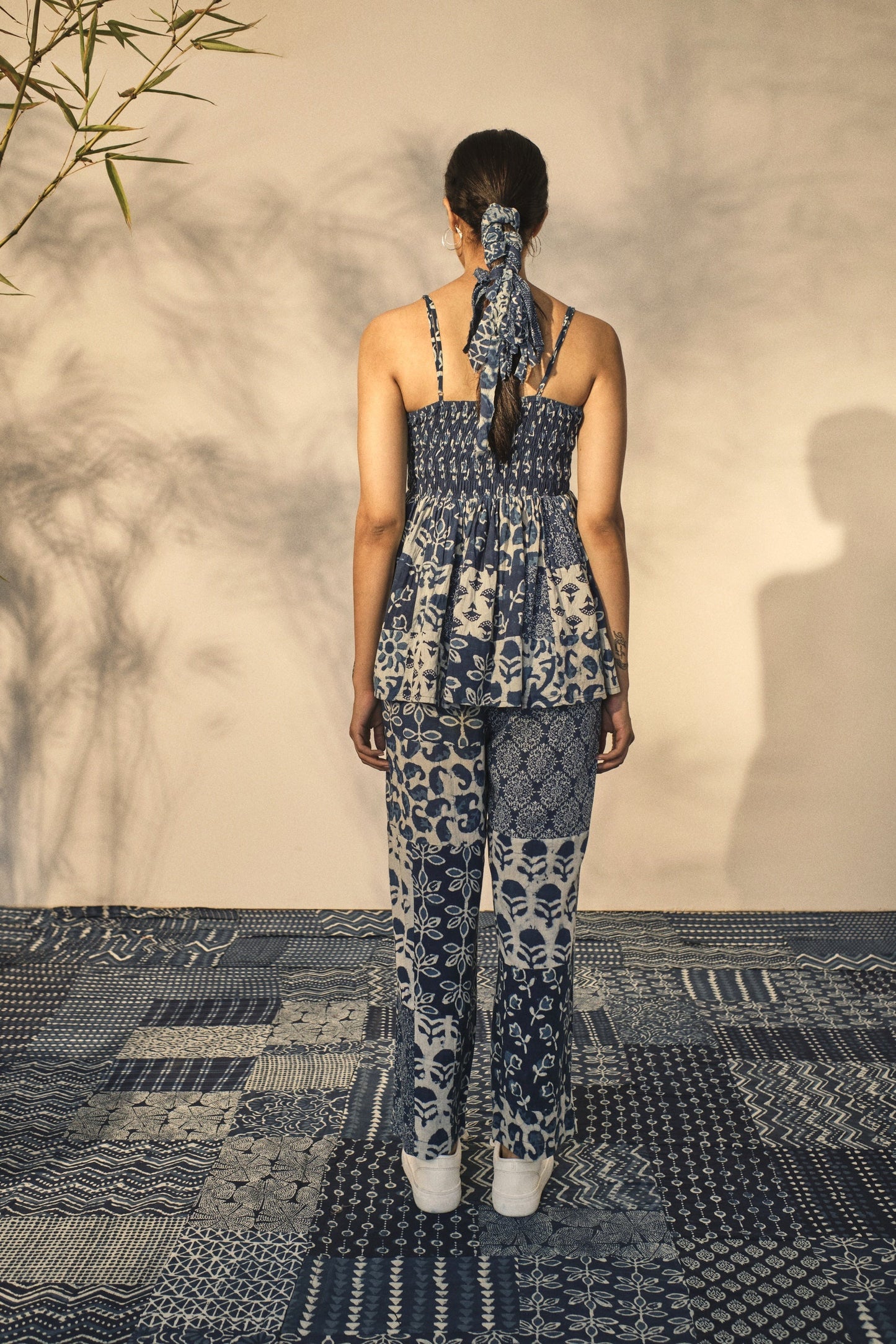 Anne Pants by Akashii Clothing with Bottoms, CO-ORD SETS, Neeli'23 at Kamakhyaa for sustainable fashion