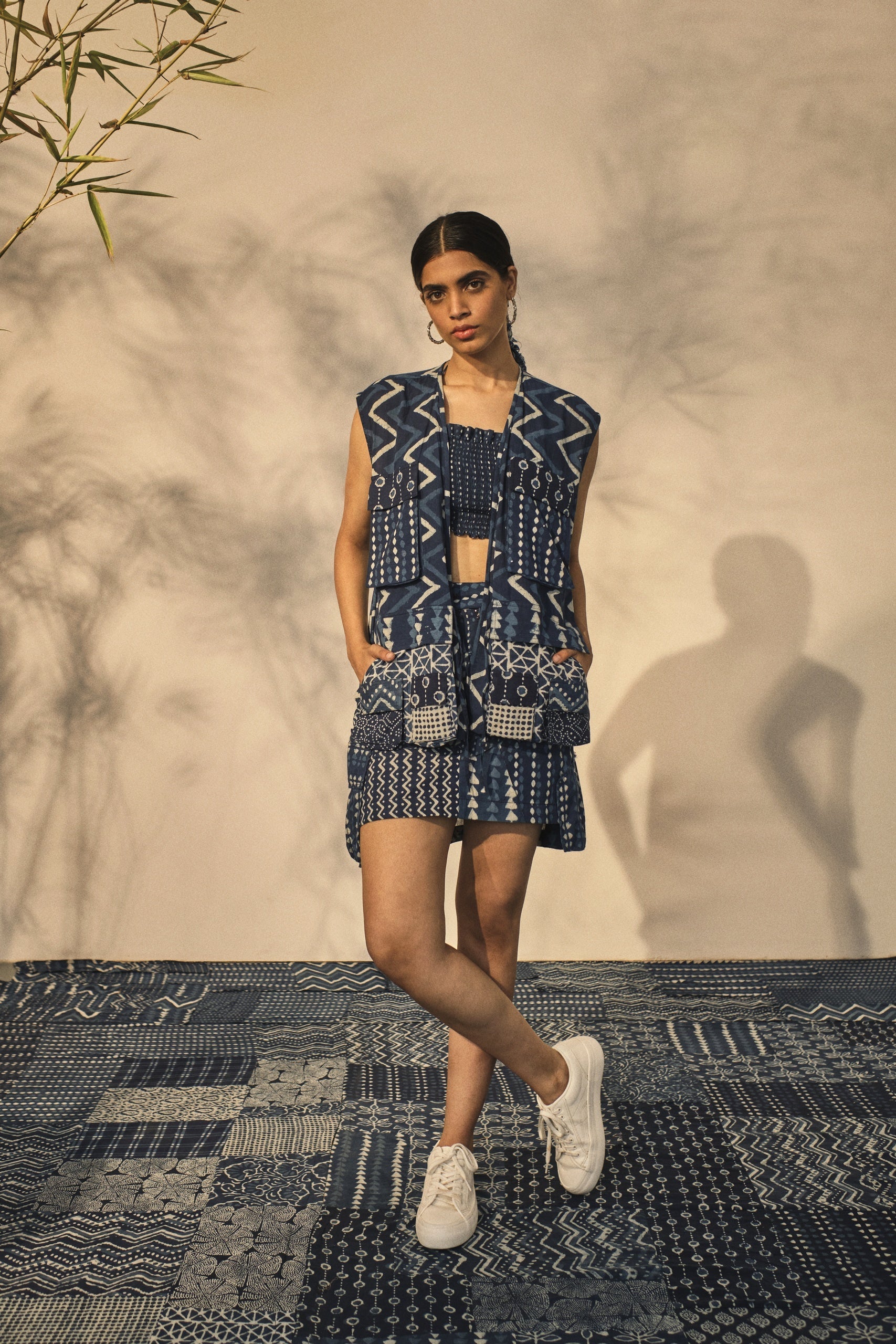 Polka Ruch Bralette by Akashii Clothing with Neeli'23 at Kamakhyaa for sustainable fashion