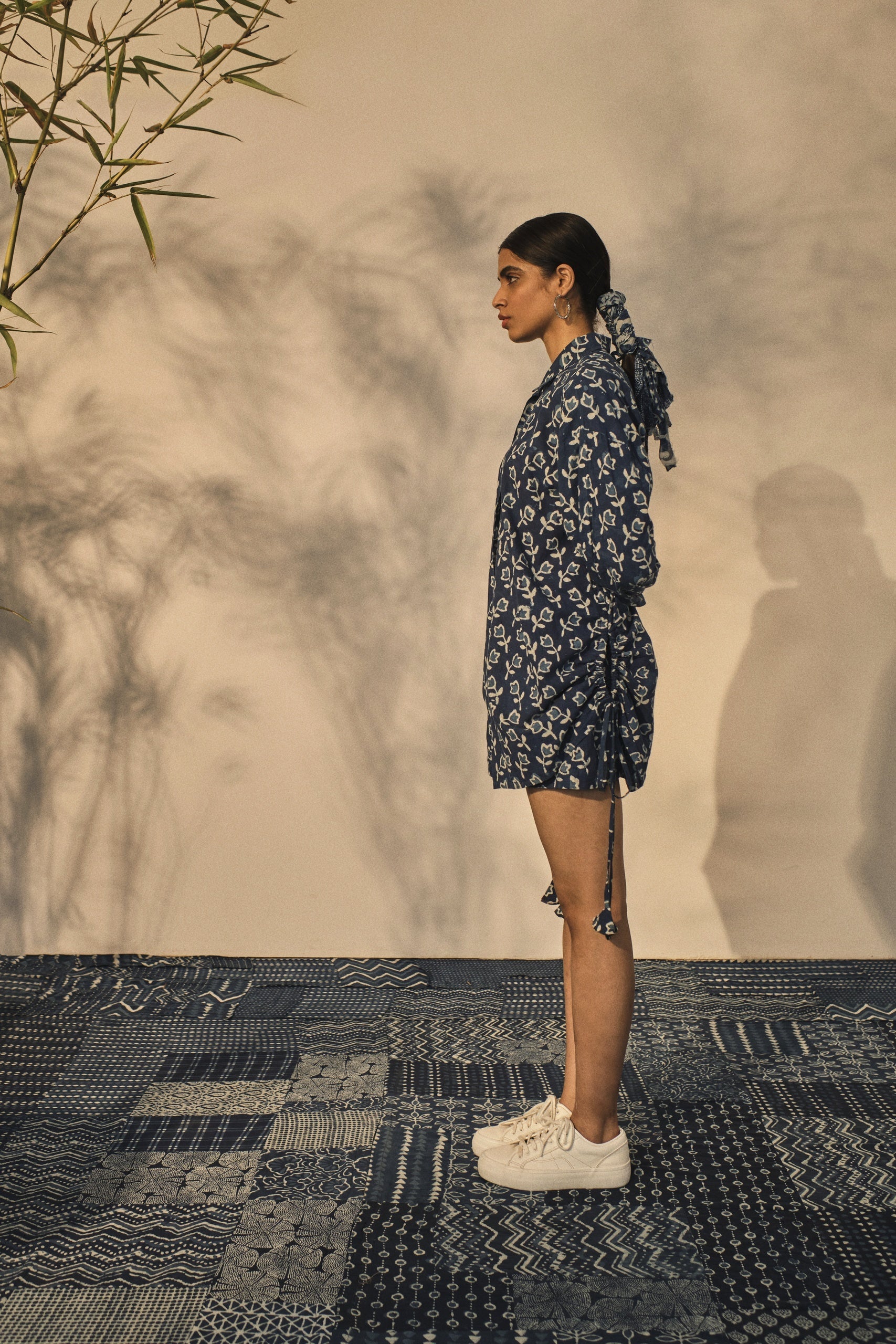 Fleur Skirt by Akashii Clothing with Bottoms, Neeli'23 at Kamakhyaa for sustainable fashion