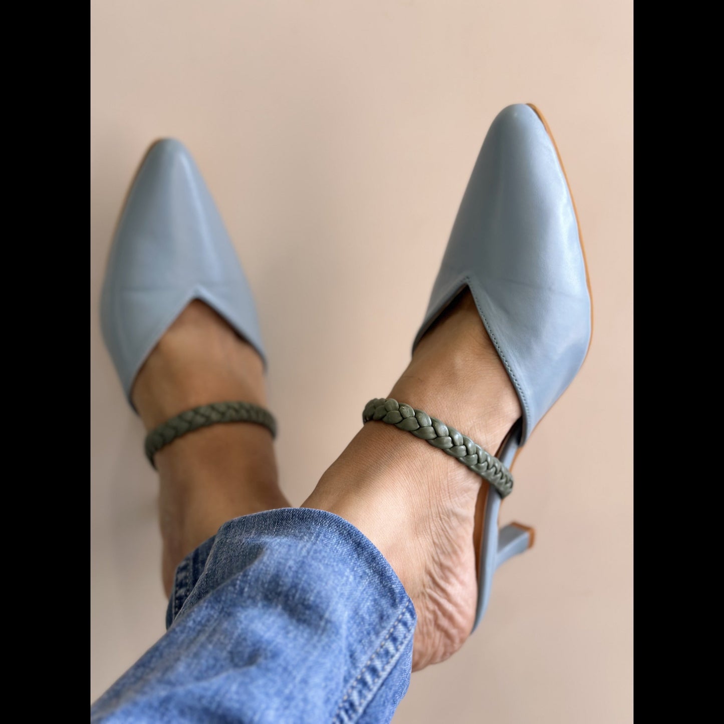 Braided Heels by Ek Agga with at Kamakhyaa for sustainable fashion