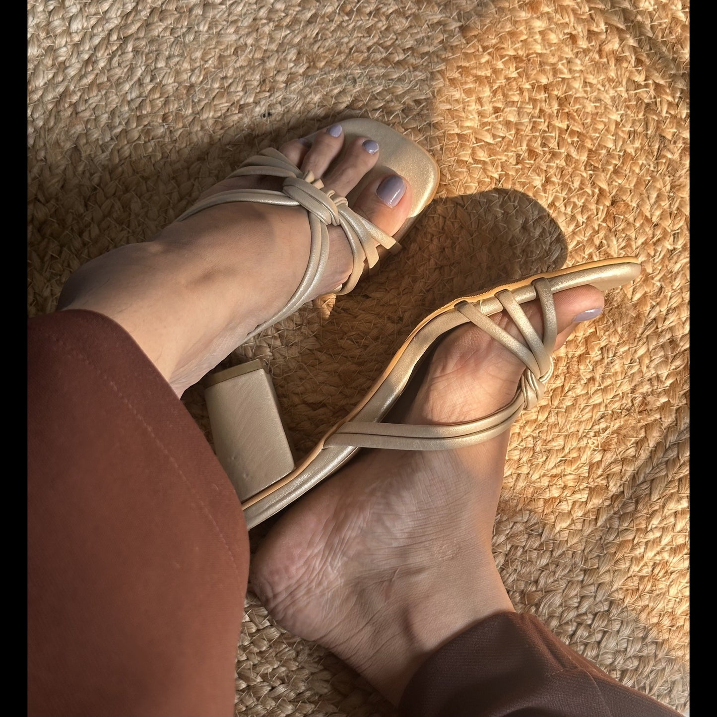 Knot Gold Heels by Ek Agga with Gold, heels, Knot at Kamakhyaa for sustainable fashion