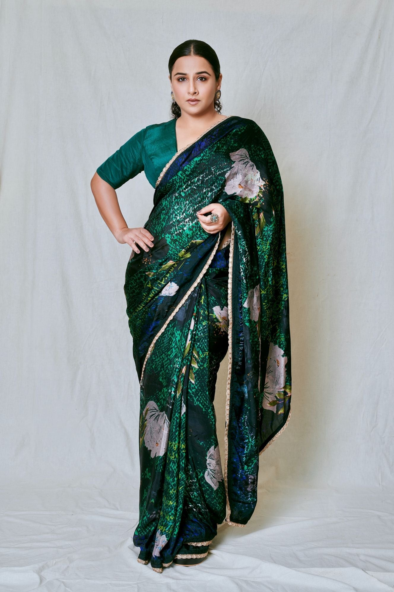 FLORA PRINTED SAREE by devyanimehrotra.com with at Kamakhyaa for sustainable fashion