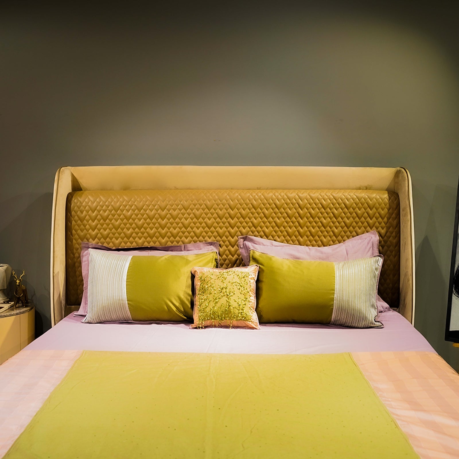 Lush Green Valley by Aetherea with Bed Cover Sets, Bed Covers, Cushion, Green, Home, Pink, Sage Green at Kamakhyaa for sustainable fashion