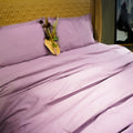 Lavender Luxury by Aetherea with 100% Cotton, 300 TC, 500 TC, Bedsheets, King, Lavender, Plain, Plain Bedsheets, Purple, Queen, Solid at Kamakhyaa for sustainable fashion