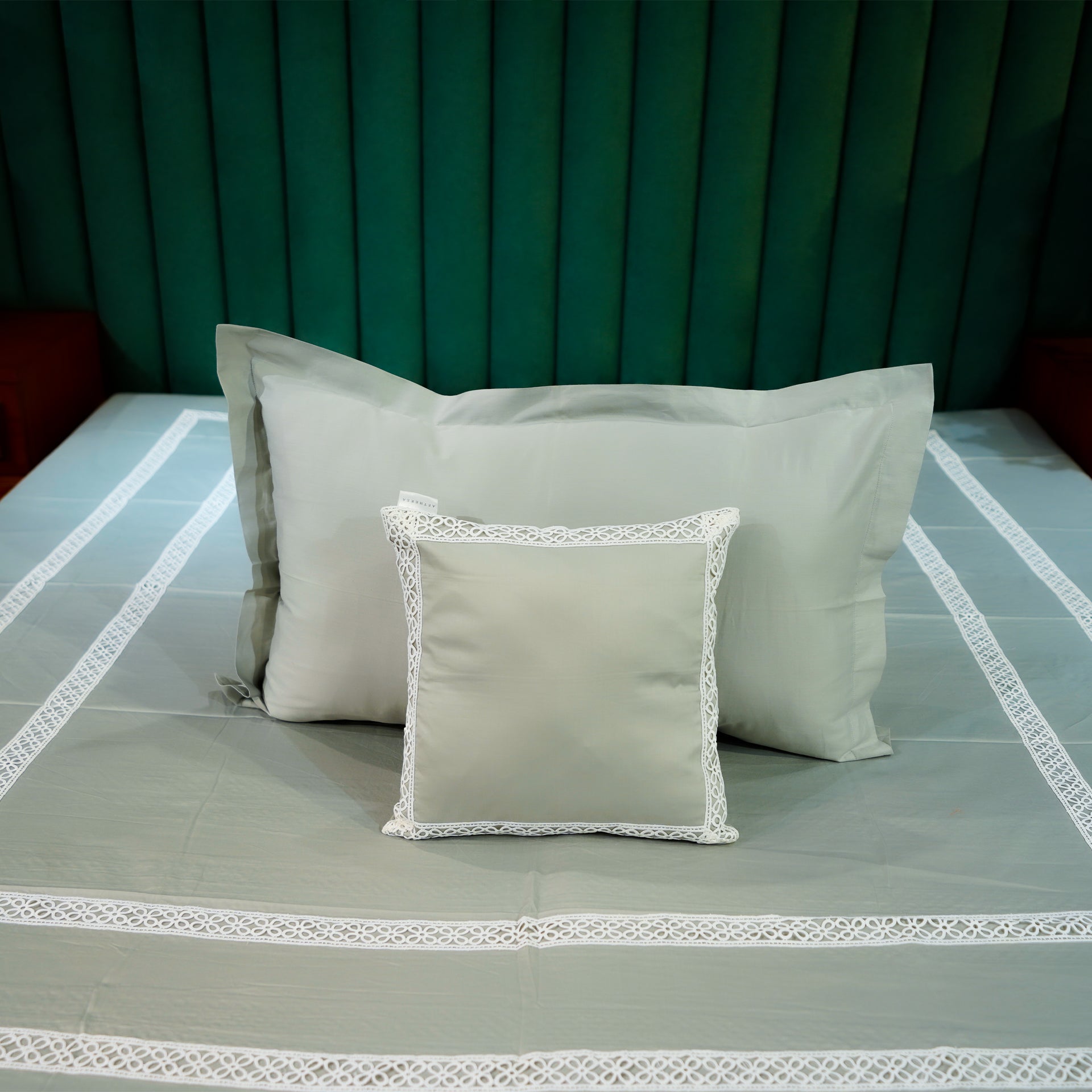 Cotton Bloom Cushion Cover by Aetherea with 100% Cotton, 300 TC, 500 TC, Cushion covers, Grey, Plain, Solid at Kamakhyaa for sustainable fashion