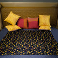 Enchanted Bloom by Aetherea with Bed Throws, Cotton, Royal Blue, Sheer, Upcycled at Kamakhyaa for sustainable fashion