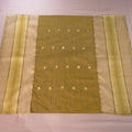 Blossom Whimsy by Aetherea with Bed Throws, Beige, Sheer, Silk, Upcycled at Kamakhyaa for sustainable fashion