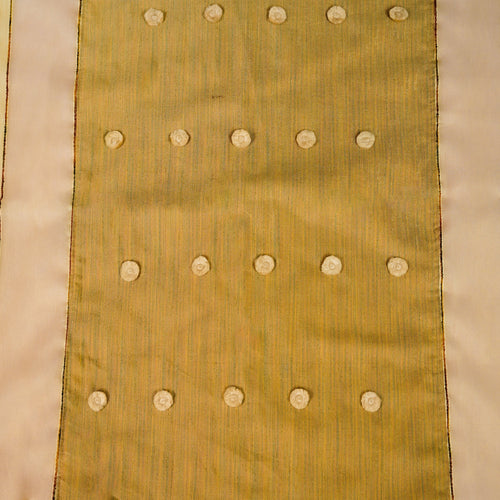 Blossom Whimsy by Aetherea with Bed Throws, Beige, Sheer, Silk, Upcycled at Kamakhyaa for sustainable fashion