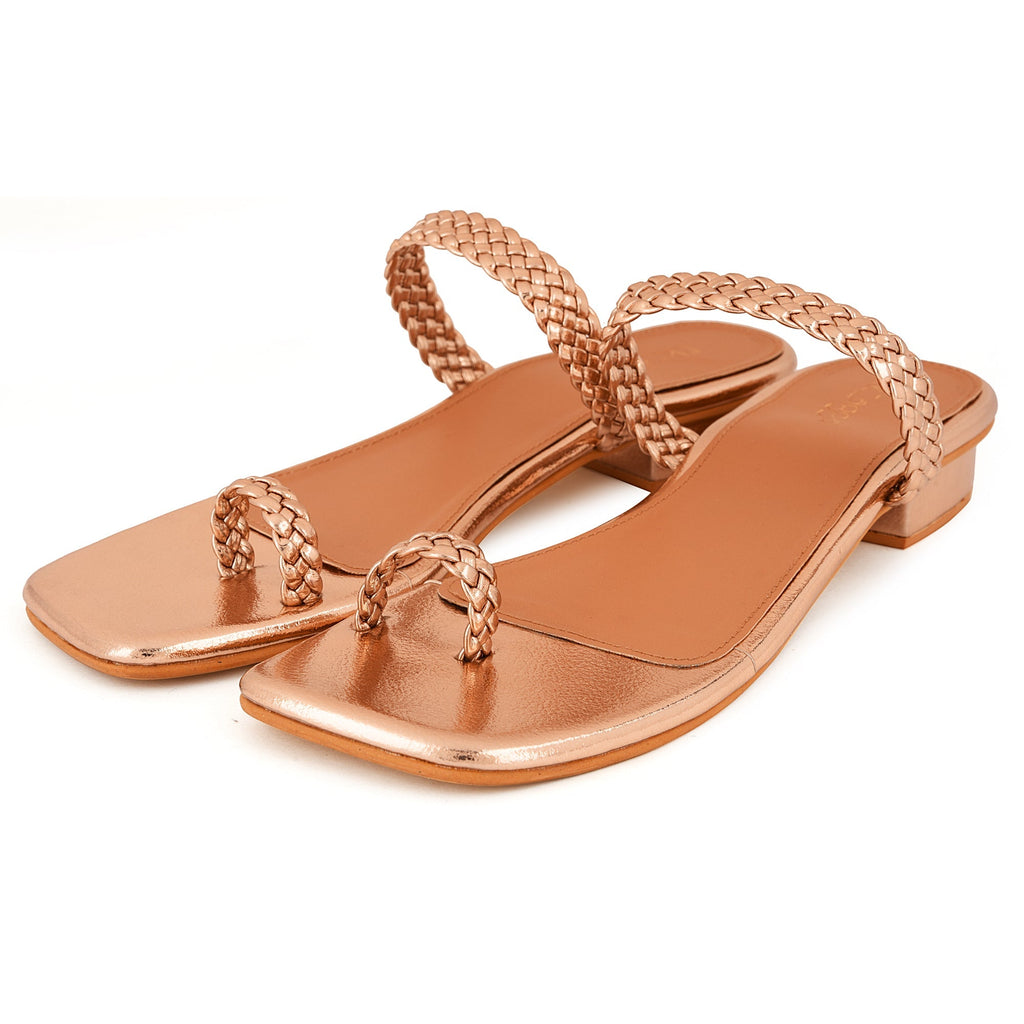 Golden Sandals by EK_agga with Gold, Heels, Less than $50, Party Wear, Patent leather, Red, Regular Fit, Square toe, Textured, Vegan at Kamakhyaa for sustainable fashion